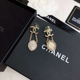 Chanel Stud Earrings Gold For Women