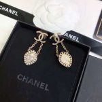 Chanel Stud Earrings Gold For Women