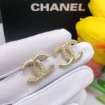 Chanel Stud Earrings Gold For Women