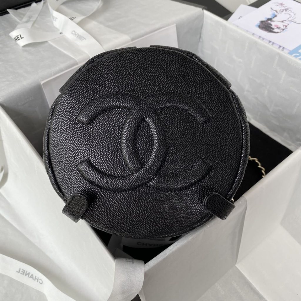 Chanel Taurus Backpack Black For Women 10in / 25.5cm AS3200