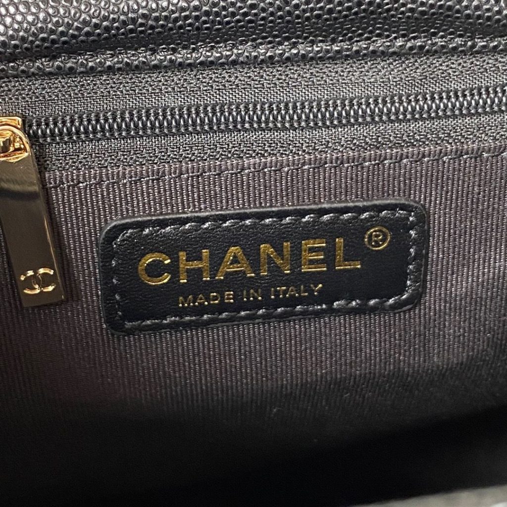 Chanel Taurus Backpack Black For Women 10in / 25.5cm AS3200