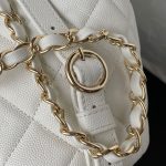 Chanel Taurus Backpack White For Women 10in / 25.5cm AS3200