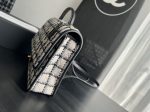 Tweed Large Backpack Black/White For Women 12.5in/32cm