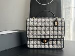 Tweed Large Backpack Black/White For Women 12.5in/32cm