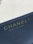 Chanel Tweed Mini Flap Bag Dark Blue For Women 20cm / 7.9in AS01116