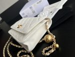 Wallet On Chain Black/White/Yellow For Women 7.5in/19cm AP1450