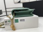 Wallet On Chain Green/Black/White For Women 7.4in/19cm AP3054