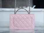 Chanel Woc Wallet On Chain Pink For Women 19cm / 7.5in