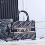 Christian Dior Medium Dior Book Tote Bag Blue For Women 14in/36cm CD M1296ZRIW_M928