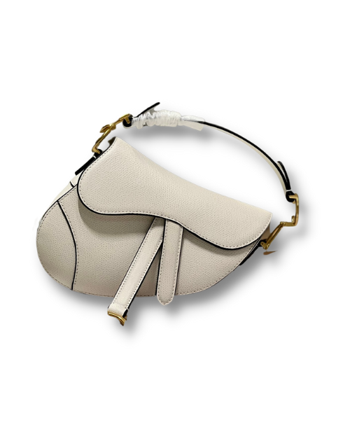 Dior Christian Dior Mini Saddle Bag With Strap White For Women 7.5in/19cm M0456CBAA_M030