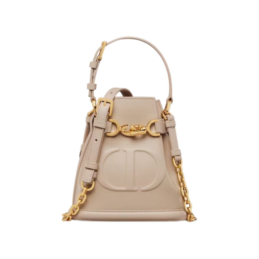 Christian Dior Small C’est Dior Beige Bag For Women M2272UBHA_M51U- 17 Cm/ 6.5 Inches