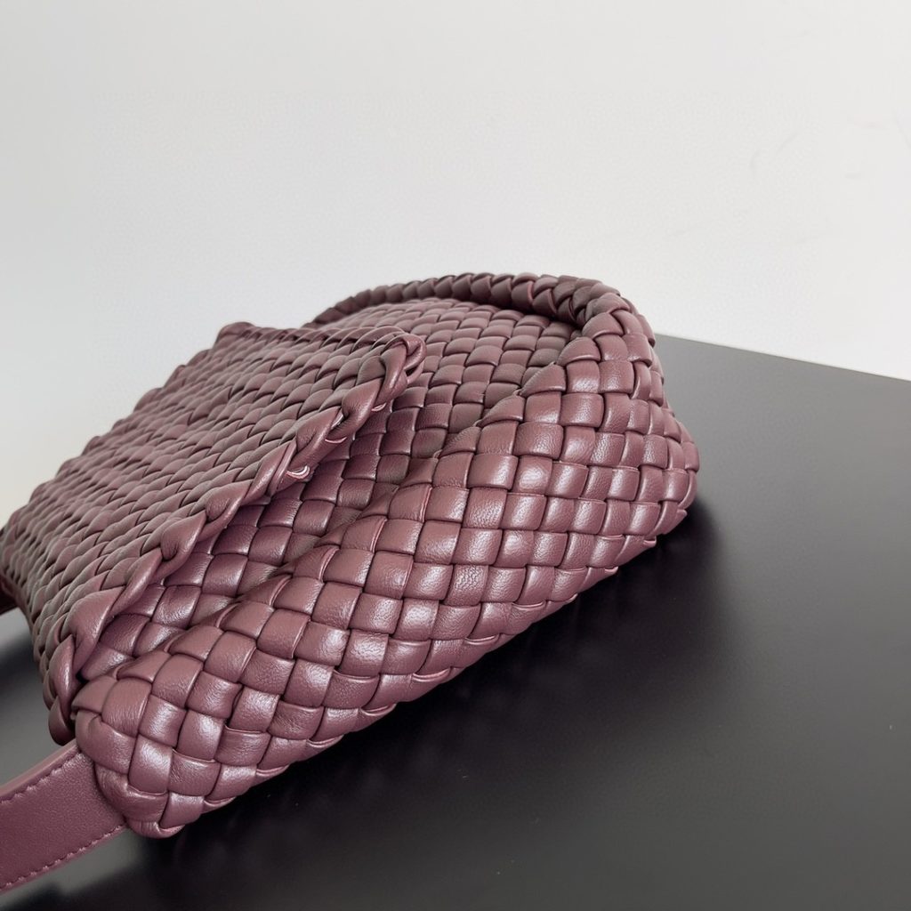 Cobble Shoulder Bag Grey/Red/Purple For Women‎ 10.2in/26cm 709418V01D15311