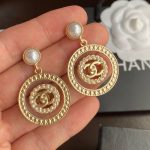 Concentric Circles Earrings Gold Tone For Women