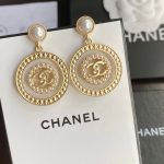 Concentric Circles Earrings Gold Tone For Women