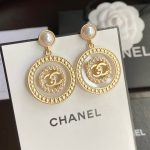 Concentric Circles Earrings Gold Tone For Women