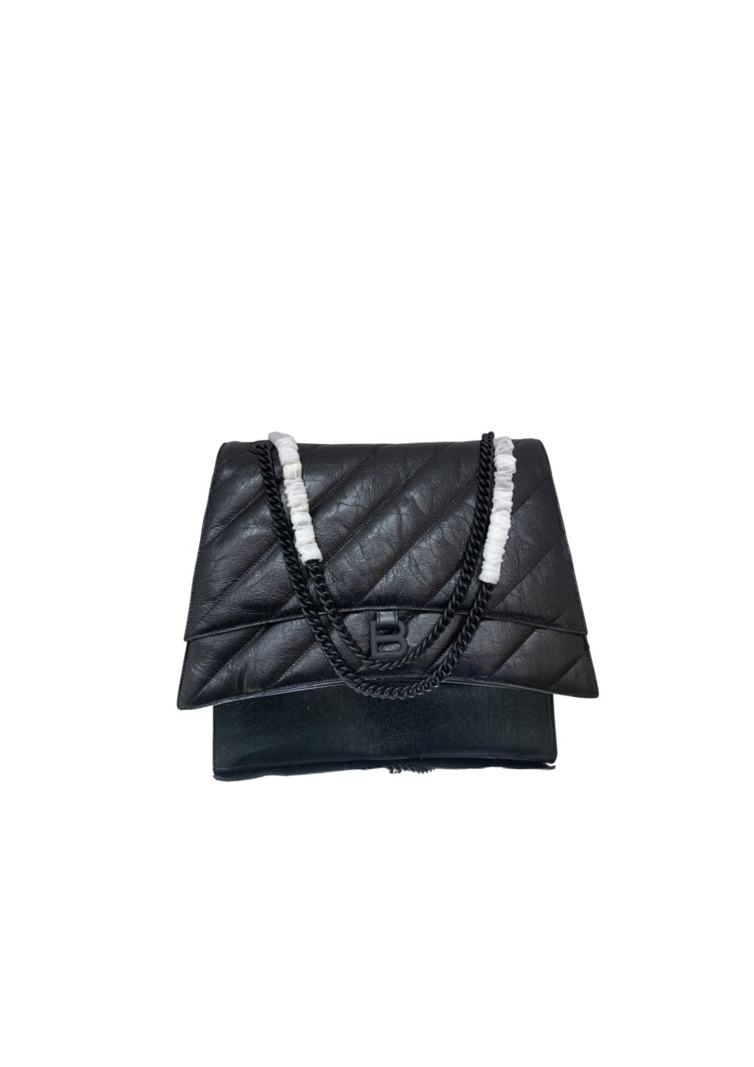 Crush Large Chain Bag Quilted In Black For Women 15.7in/ 40cm