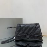 Crush Medium Chain Bag Black/Silver For Women‎ 12.2in/31cm