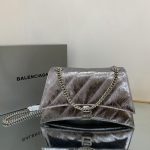 Crush Medium Chain Bag Black/Silver For Women‎ 12.2in/31cm