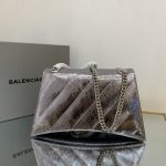 Crush Medium Chain Bag Black/Silver For Women‎ 12.2in/31cm