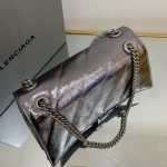 Crush Medium Chain Bag Black/Silver For Women‎ 12.2in/31cm