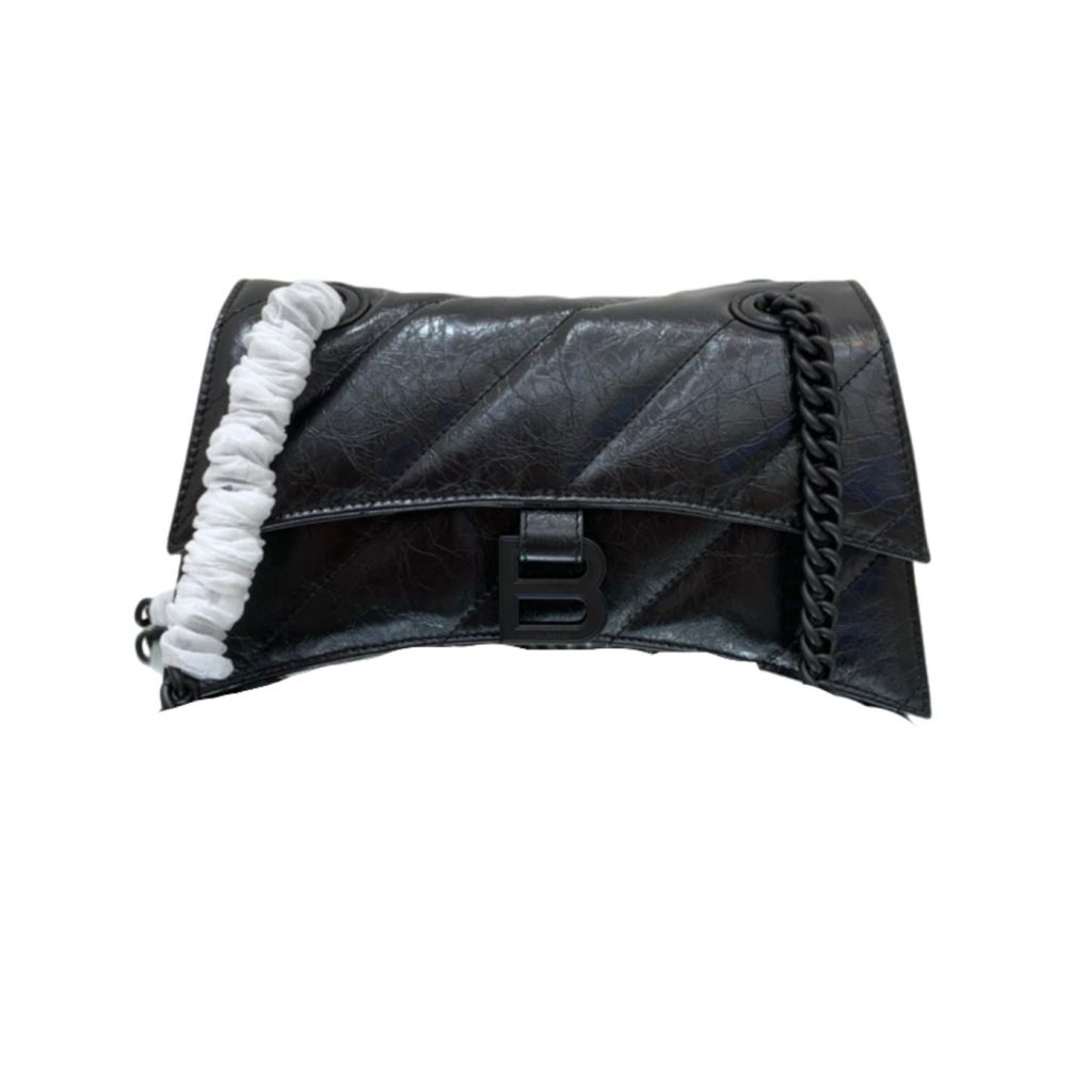 Crush Small Chain Bag Black/Pink/Silver/White For Women‎ 9.8in/24.9cm