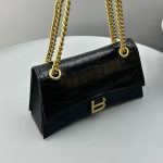 Crush Small Chain Bag Black/White For Women‎ 9.8in/25cm 716351210IX1000