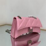 Crush Small Chain Bag Black/Pink/Silver/White For Women‎ 9.8in/24.9cm