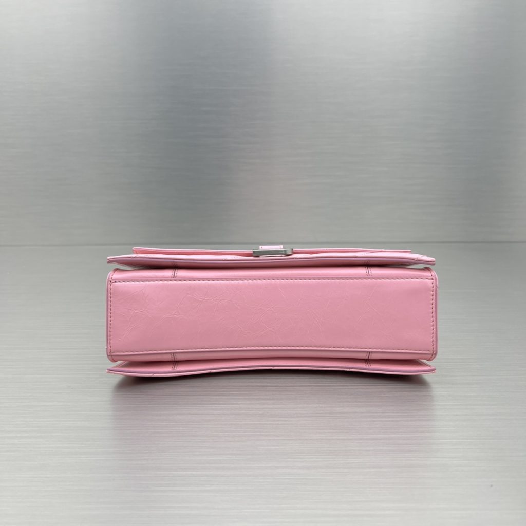 Crush Small Chain Bag Black/Pink/Silver/White For Women‎ 9.8in/24.9cm 716351210J09001