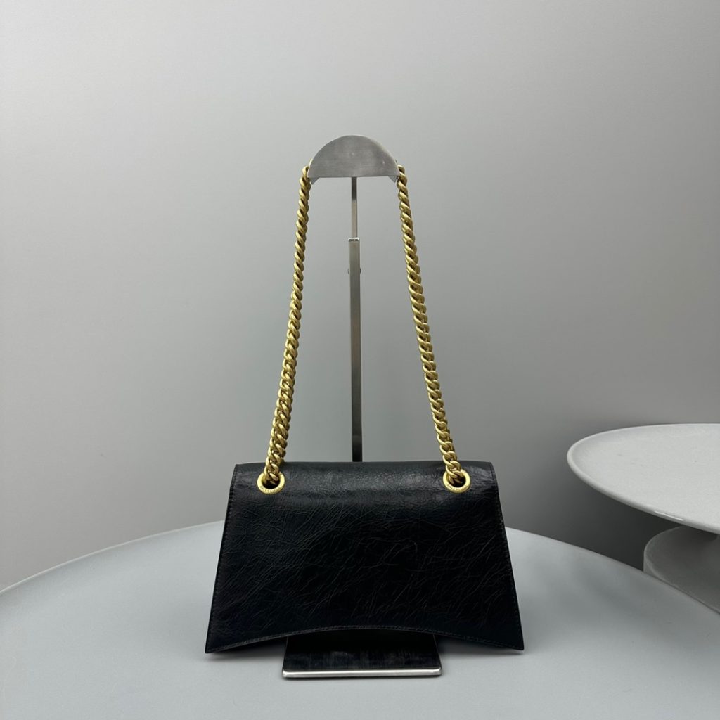 Crush Small Chain Bag Black For Women‎ 9.8in/25cm 716351210IT1000