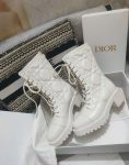 Dior D-Unit Ankle Boot White For Women