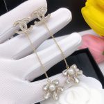 Diamond Tassel Earrings Gold For Women