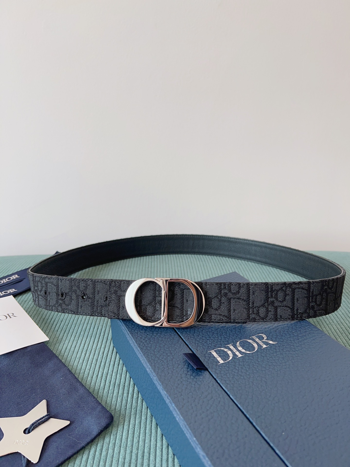 Dior 30 Montaigne Reversible Belt Black For Women