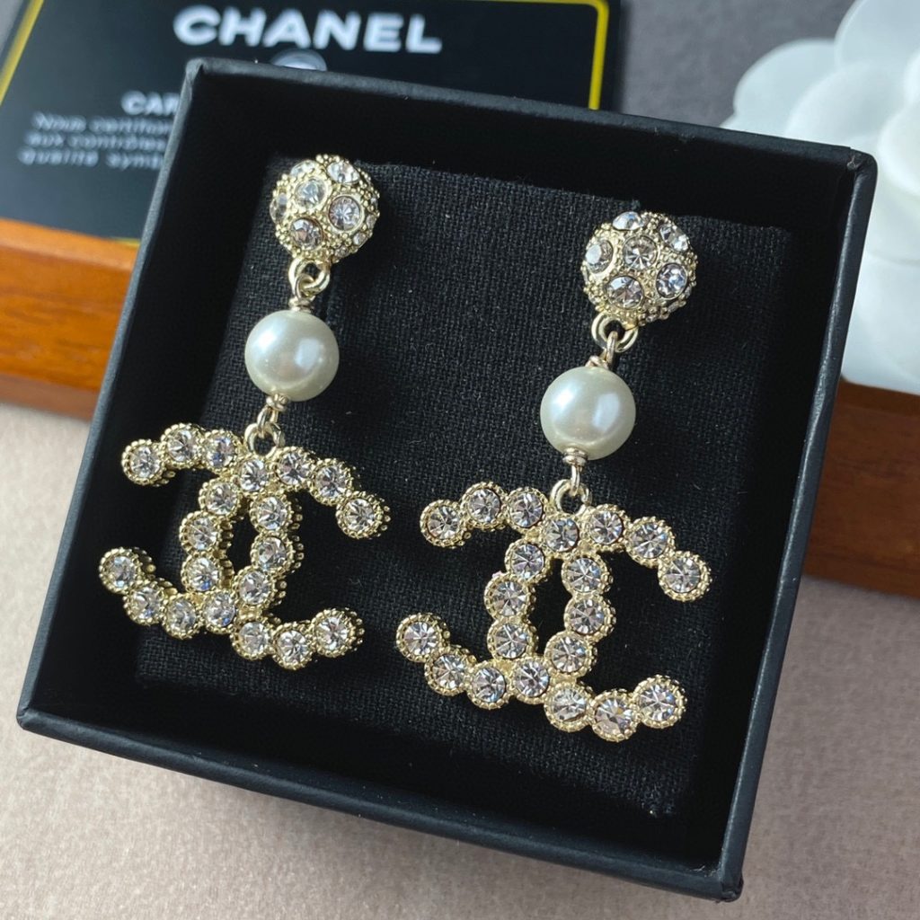 Double C Earrings Gold For Women