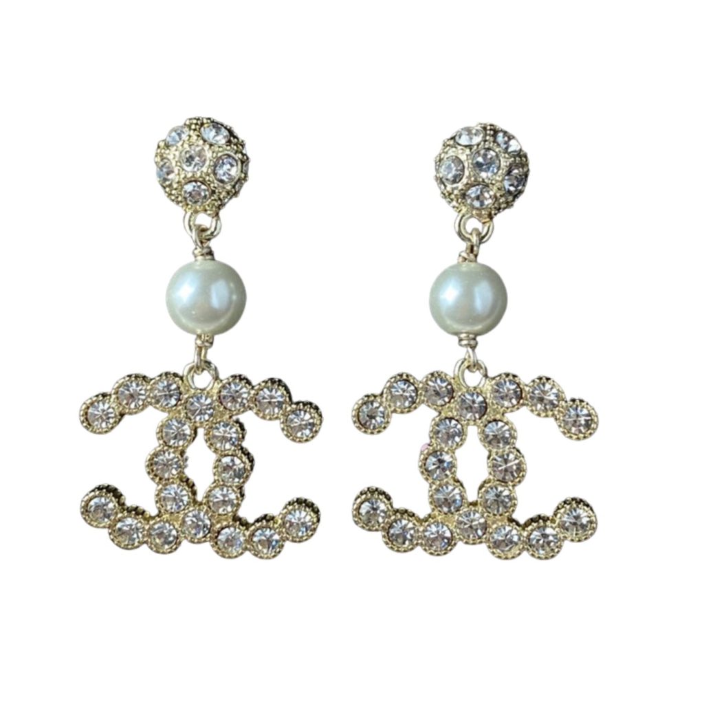 Double C Earrings Gold For Women