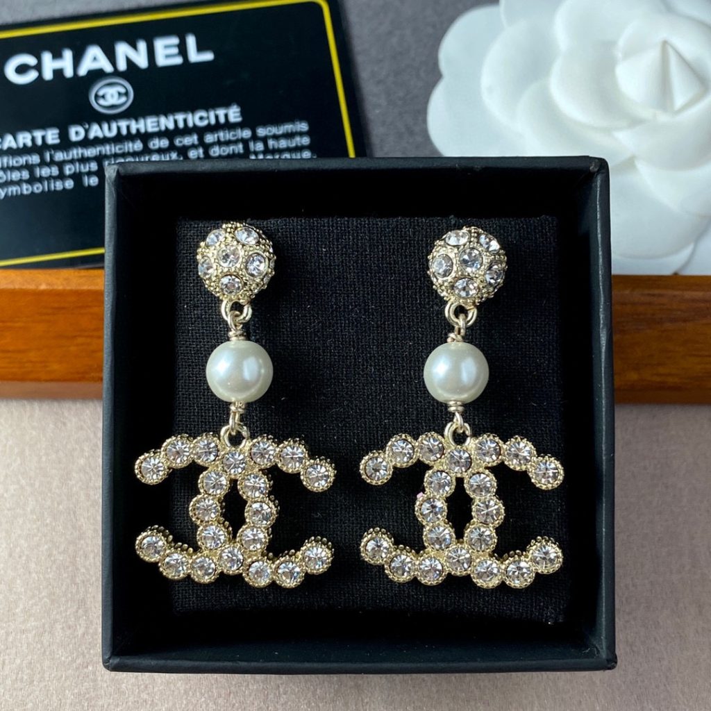 Double C Earrings Gold For Women