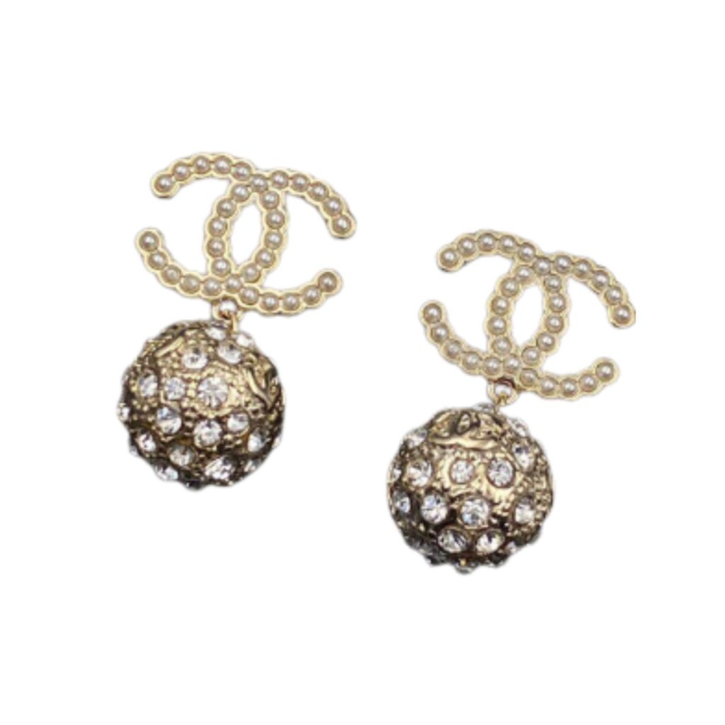 Double C Earrings Gold For Women