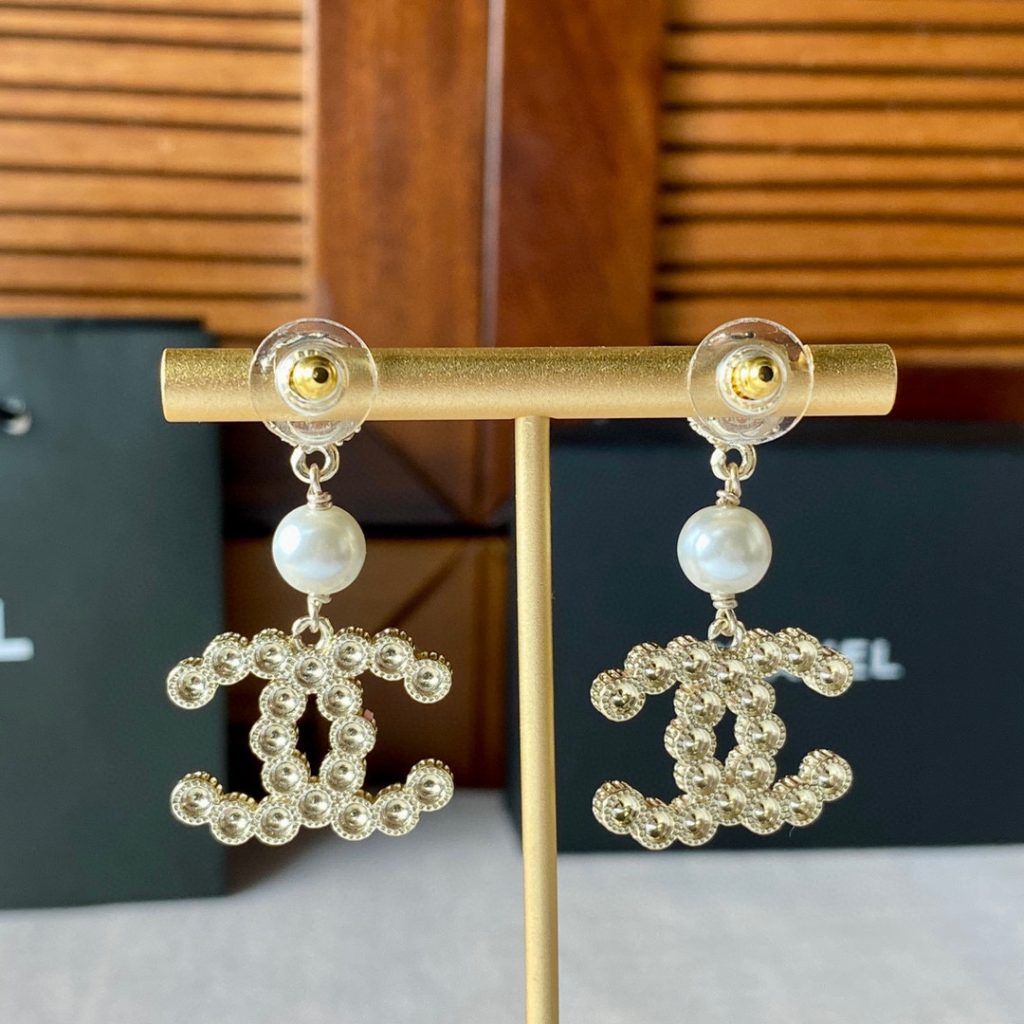 Double C Earrings Gold For Women