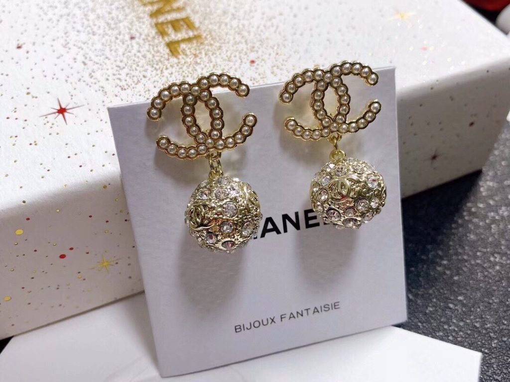 Double C Earrings Gold For Women