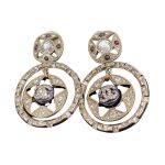 Double C Round Earrings Gold For Women