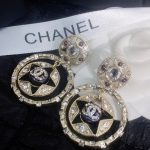 Double C Round Earrings Gold For Women