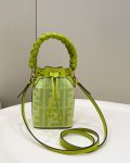 FD Small Mon Tresor Bucket Bag Purple/ Green For Women 7.1 in/ 18 cm 8BS010AKKWF1JCO