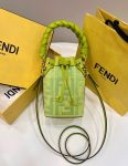 FD Small Mon Tresor Bucket Bag Purple/ Green For Women 7.1 in/ 18 cm 8BS010AKKWF1JCO