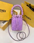 FD Small Mon Tresor Bucket Bag Purple/ Green For Women 7.1 in/ 18 cm 8BS010AKKWF1JCO