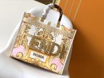 Fendi Fendace Sunshine Tote Bag White For Women 13.8in/35cm