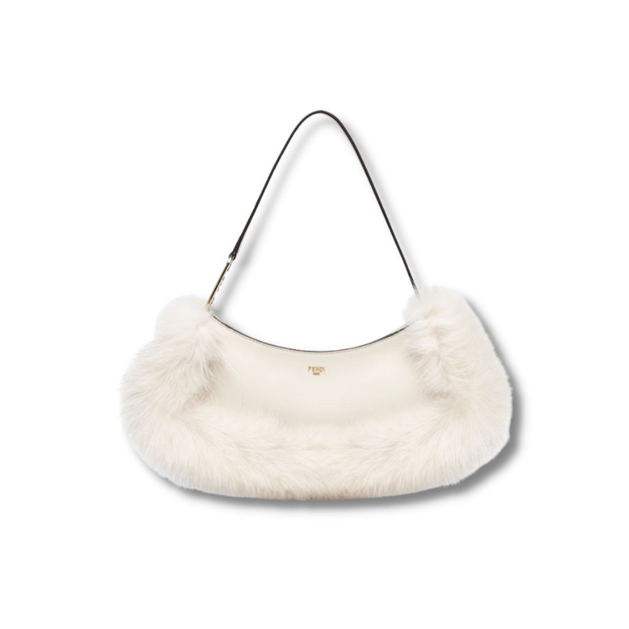 Fendi O’Lock Swing White For Women 32 cm/ 12.6 in – 8BS068ALS9F1IVS