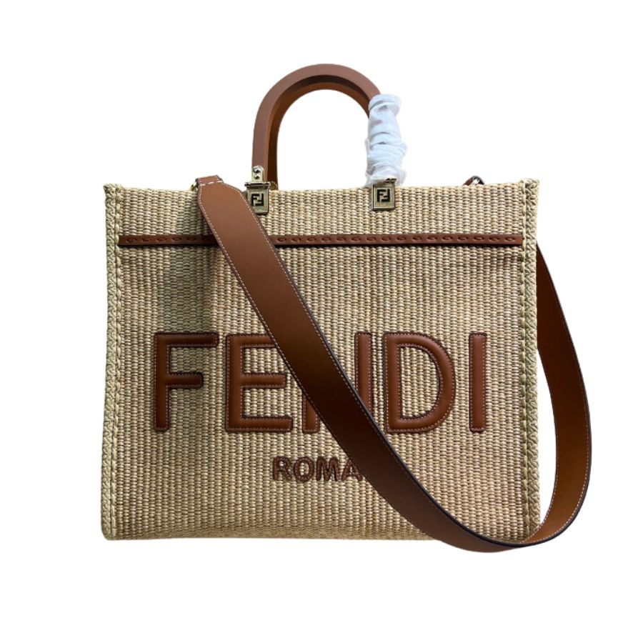 Fendi Sunshine Medium Brown For Women 35cm / 13.7in