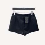 Saint Laurent Fiber Satin Shorts Black For Women