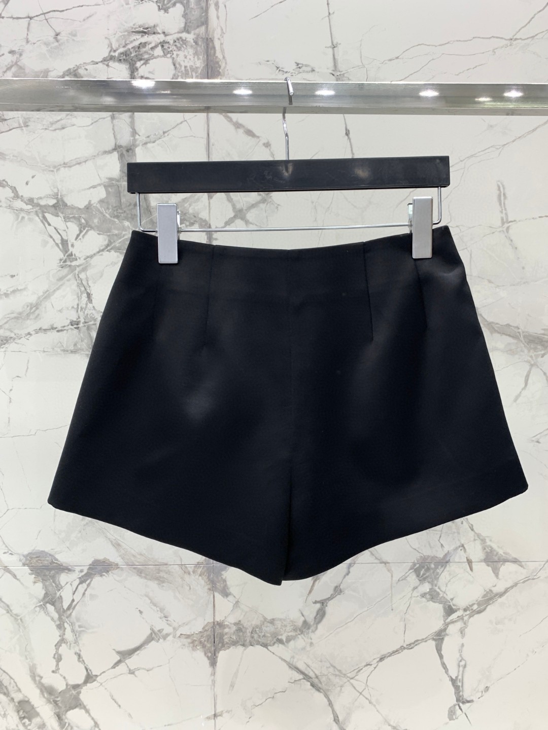 Saint Laurent Fiber Satin Shorts Black For Women