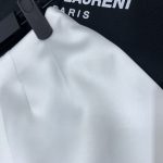 Saint Laurent Fiber Satin Shorts White For Women