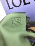 Loewe Flamenco Clutch Brown/Green Khaki/Green For Women 11.8in / 30cm A411FC1X62